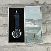 Bleumatin Austin Jageur Watch 42mm Quartz Blue New In Box Needs Battery - $31.35