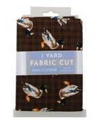 Fabric Editions Pre-Cut Sewing Fabric 36&quot; x 44&quot;, 1 Yard, Lodge Ducks, Brown - £8.61 GBP