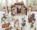 KIRKLAND SIGNATURE HAND PAINTED NATIVITY 14 PIECE SET 1739860 NEW - $188.00