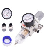 Air Tool Compressor Filter With Gauge (1/4&quot; Npt), 5 Micron Brass Element... - $43.86 CAD