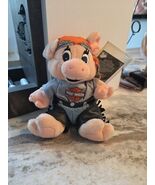 Vintage Harley Davidson Bean Bag Plush Pig Curly w/Chaps Harley Head Sca... - $11.88