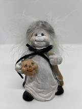 1991 Dreamsicles Cast Art Halloween Witch Ghost Figurine Pumpkin Broom 4.5” VTG - £14.63 GBP