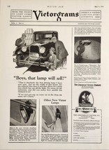 1926 Print Ad Victor Lamps for Automobiles Victorgrams Cincinnati-Victor Co Ohio - £18.40 GBP
