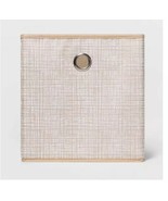 Room Essentials™ ~ 11&quot; Storage Bin ~ Polyester Cube ~ Tan ~ Cross Hatch ... - $22.44