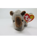 Ty Beanie Babies Baby Spike the Rhino AUGUST 13, 1996 retired PVC pellet... - $12.17 CAD