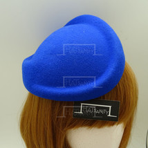 HATsanity Women&#39;s Retro Wool Felt Irregular Pillbox Hat - Blue - £20.77 GBP