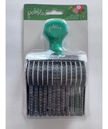Pebbles 12 Line Roller Alphabet Letters Numbers Punctuation Stamp NEW - $416.75 MXN