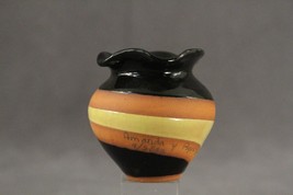 MEXICO Hand Painted Folk Art Pottery Amanda Agustin Miniature Vase Pot 2... - $19.75
