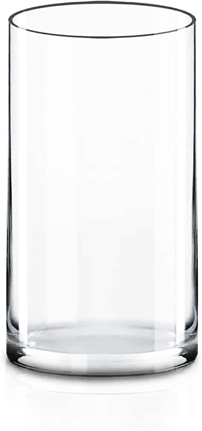 Cys Excel Cylinder Clear Glass Vase (H:12" D:6") | Multiple Size Options Glass - $39.96