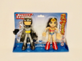 Justice League Batman &amp; Wonder Woman Flextreme Bendable Figures, 7&quot; NIP - £79.56 GBP
