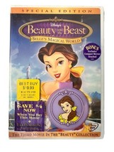 Disney’s Beauty &amp; The Beast Belle’s Magical World DVD w/ Compact Mirror NEW HTF - $24.99