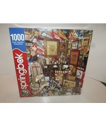 SPRINGBOK 1000 PC JIGSAW PUZZLE COLLECTORS CLOSET BASEBALL MEMORABILIA S... - £15.44 GBP