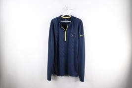 Nike Mens XL Distressed Block M University of Michigan Half Zip Pullover... - $33.62