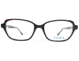 Tura Eyeglasses Frames R577 TOR Brown Blue Gold Chain Square Full Rim 50... - $46.54