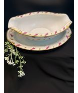 **RARE Regal China &quot;Coronation&quot; Gravy Boat w/ Attached Underplate Occupi... - $48.50