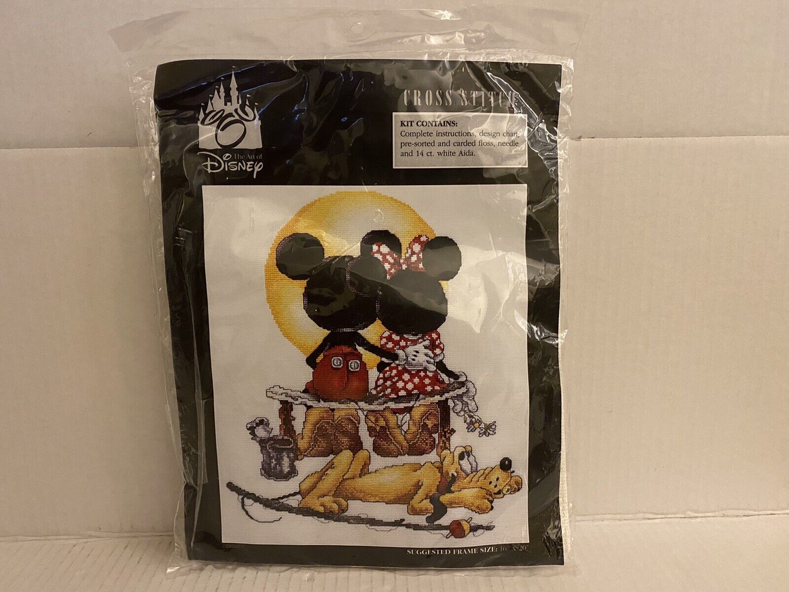 PUPPY LOVE cross stitch kit THE ART OF DISNEY Mickey Minnie Pluto NIP - $148.49