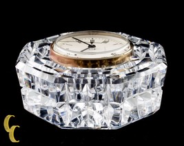Waterford Crystal Octogon Quartz Mantle Clock Nice! - £49.79 GBP