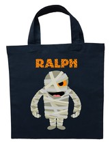 Mummy Trick or Treat Bag - Personalized Mummy Halloween Loot Bag - £10.03 GBP