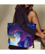 Ariel and Flounder Mermaid Women&#39;s Leather Tote Handbag with Coin Purse - £30.68 GBP