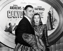 Clark Gable with Wife at Movie Premiere 16x20 Canvas - $69.99