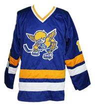 Boudreau Minnesota Fighting Saints Retro Hockey Jersey New Sewn Any Size image 4