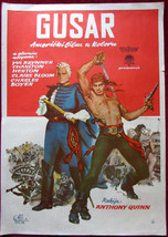 1958 Original Movie Poster Buccaneer Anthony Quinn Yul Brynner Heston Ra... - $128.12