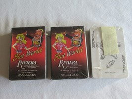 Riviera Las Vegas Casino Playing Cards Slot World Comedy Club New Lot 3 ... - $9.49