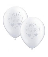 Just Married Balloons, Pack of 10, Various Colours - $4.68 CAD