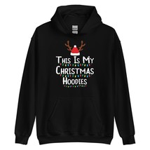 This Is My Christmas Hoodie | Funny Christmas Men Women Unisex Hoodie Black - £25.84 GBP+