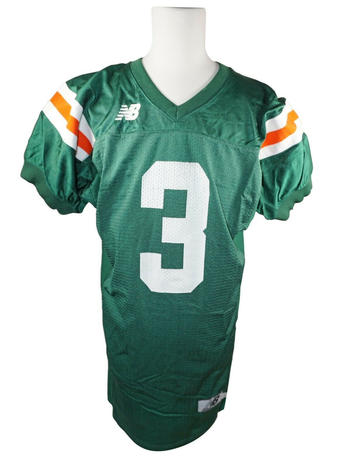 New Balance Adult Green Football - Team Jersey #3 Shirt Medium +2" Extra Long - $30.00