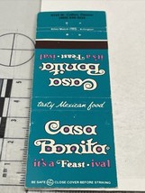 Matchbook Cover  Casa Bonita  It’s a Feast• ival  Tulsa, Denver, Little Rock gmg - £9.89 GBP