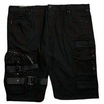 Industrial Indigo men&#39;s cargo denim short in Black - size 28 - £35.87 GBP