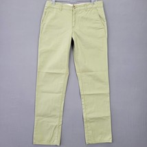 Jack Threads Men Pants Size 32 Green Khaki Straight Classic Flat Front T... - $12.24