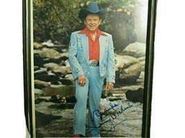 Vintage Jimmy Dickens Signed Picture with Frame - $98.00