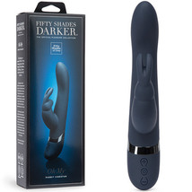 Fifty Shades Darker Oh My Rechargeable Silicone Rabbit Vibrator Blue - £82.08 GBP