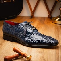 Marco Di Milano genuine Premium Nile Crocodile Skin Shoes, Italian leather Nilo image 12