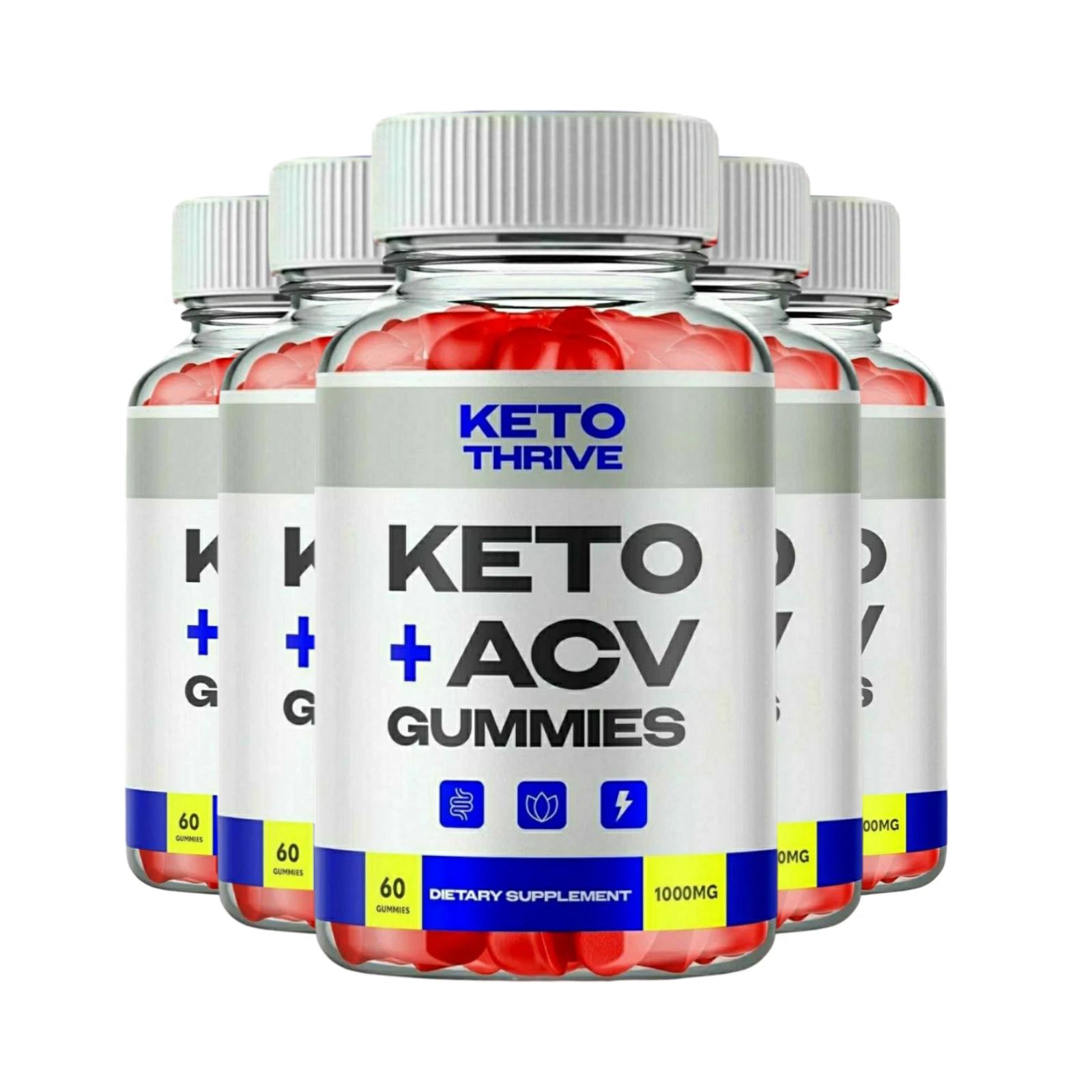 5-Pack Keto Thrive ACV Gummies, Keto Thrive Keto ACV Gummies - 300 Gummies - $99.99
