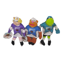 Lot of 3 McDonald&#39;s Muppets Hockey Player Plush Toys 1995 Kermet, Piggy, &amp; Fozzy - £18.99 GBP