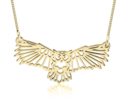Geometric Origami Owl Necklace: Sterling Silver, 24K Gold, Rose Gold - £102.21 GBP