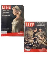 2 Vintage 1956 LIFE Magazines 50s Old Ad Russia Stone Age Spud News Ephe... - €12,98 EUR