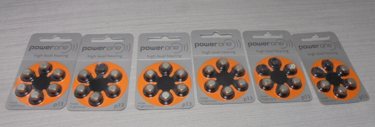 Hearing Aid Battery Powerone PR48/P13 made in Germany Genuine 31 Batteries - $8.86