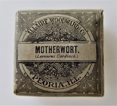 antique Unused MOTHERWORT QUACK MEDICINE Allaire Woodward HYSTERIA NERVINE - £53.77 GBP