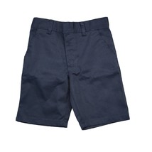 American School Uniform Shorts Boys 5 Blue Adjustable Elastic Waist Button - £19.49 GBP