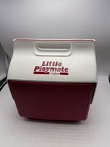 Igloo Cooler Little Playmate Red & White Push Button 6 Pack Lunchbox Vintage - $27.43
