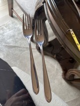 2 WMF Cromargan ARTISAN Stainless Dinner Fork 7 1/2” GLOSSY Silverware F... - $51.98