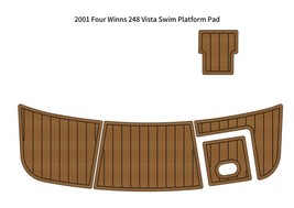 2001 Four Winns 248 Vista Swim Platform Boat EVA Faux Foam Teak Deck Flo... - $267.30