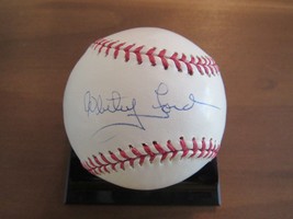 Whitey Ford 1961 Ws Mvp Yankees Hof Pitcher Signed Auto Baseball Tristar & Mlb - £158.26 GBP
