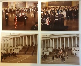 1978 Senator Hubert Humphrey Funeral Processional Photos Capitol Rotunda Lot 4 - £74.78 GBP