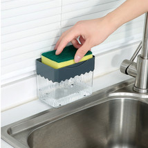 2-in-1 Soap Dispenser Sponge Caddy Push-type Liquid Box Detergent Automatic Dosi - £10.44 GBP+