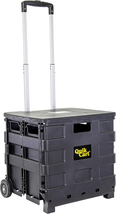 Quik Cart Sport Collapsible Rolling Crate on Wheels for Teachers Tote Ba... - $44.63